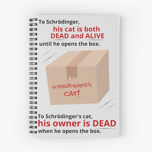 Item preview, Schrodinger's Cat - The cat's point of view designed and sold by Sarcastic-Cards.