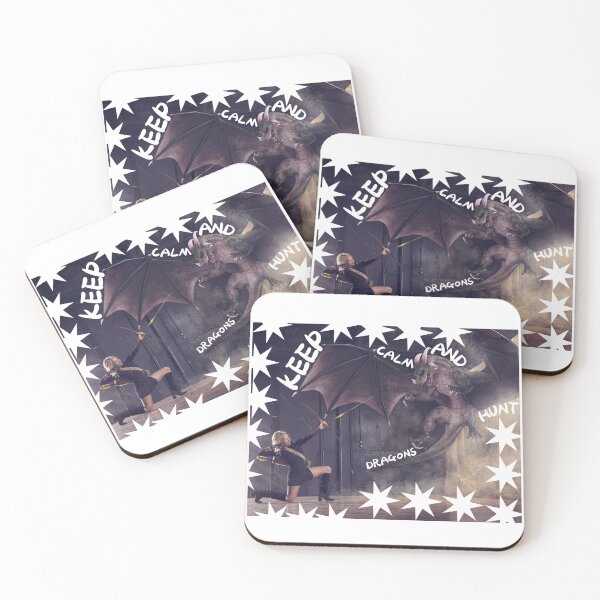 Item preview, Keep Calm And Hunt Dragons Sticker designed and sold by DeliciouSs.