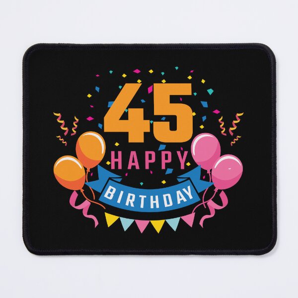 Item preview, 45th Birthday Balloon Banner Confetti Fun Gift Idea designed and sold by haselshirt.