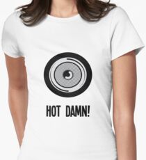 Uptown Funk 'Hot Damn!' Women's Fitted T-Shirt