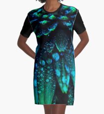 Midnight Blue Graphic T-Shirt Dress