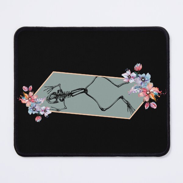Item preview, Frog skeleton with flower designed and sold by AR-Illustration.