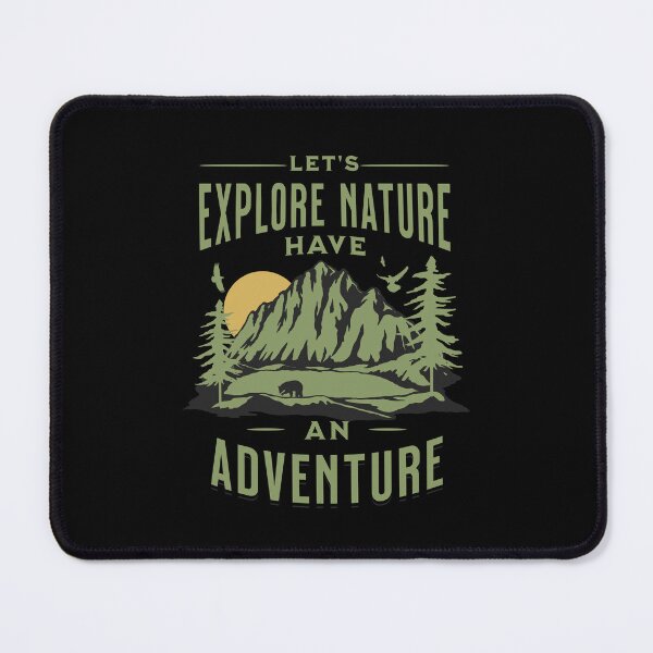 Item preview, Explore Nature Have an Adventure Mountain Adventurer Greeny Grey Vintage Retro Style designed and sold by Coffee Partee.