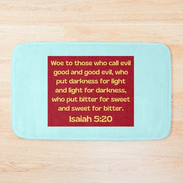 Item preview, Bible Verse Isaiah 5:20 designed and sold by Prayingwarrior.
