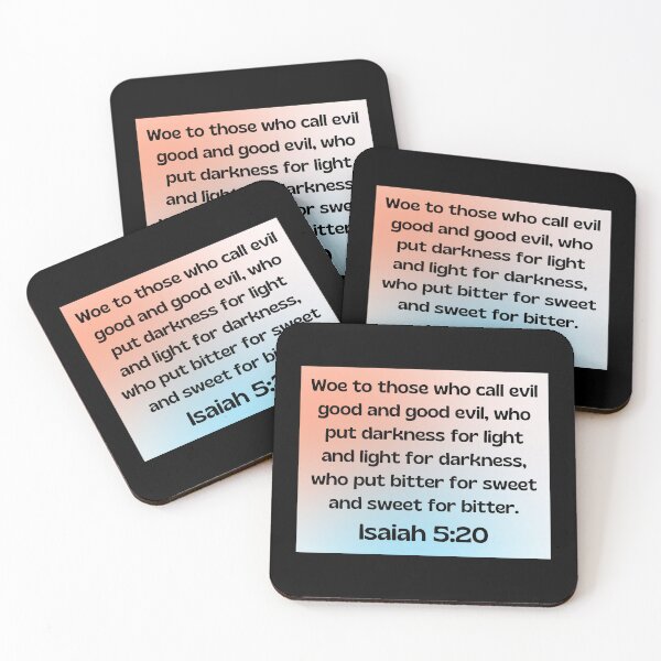 Item preview, Bible Verse Isaiah 5:20 designed and sold by Prayingwarrior.