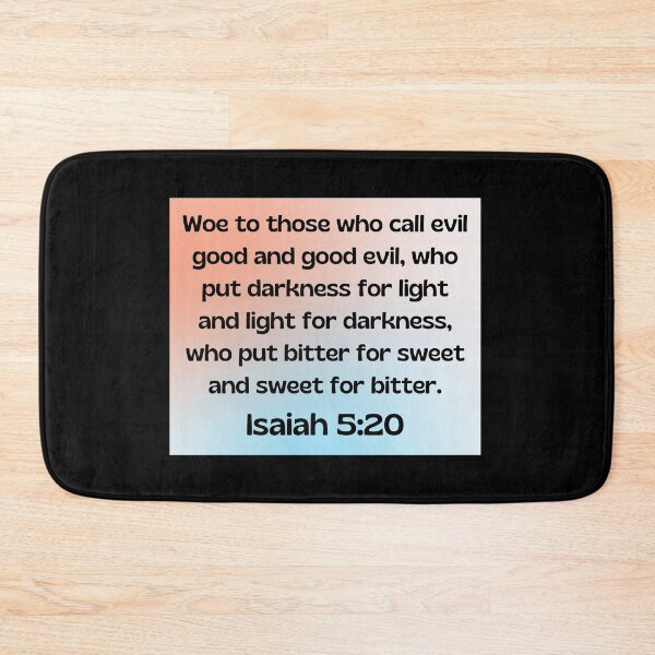 Item preview, Bible Verse Isaiah 5:20 designed and sold by Prayingwarrior.
