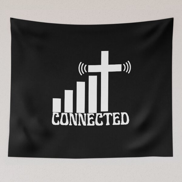 Item preview, Connected to god - jesus designed and sold by Cheerful Designs.