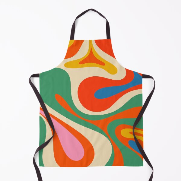 Item preview, Mod Swirl Colorful Retro Abstract Pattern in Rainbow Pop Colours designed and sold by kierkegaard.