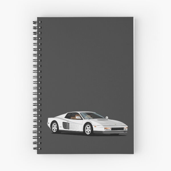 Item preview, Testarossa 80s Retrowave -classic- youngtimer white italian sportscar designed and sold by SketchNinja.