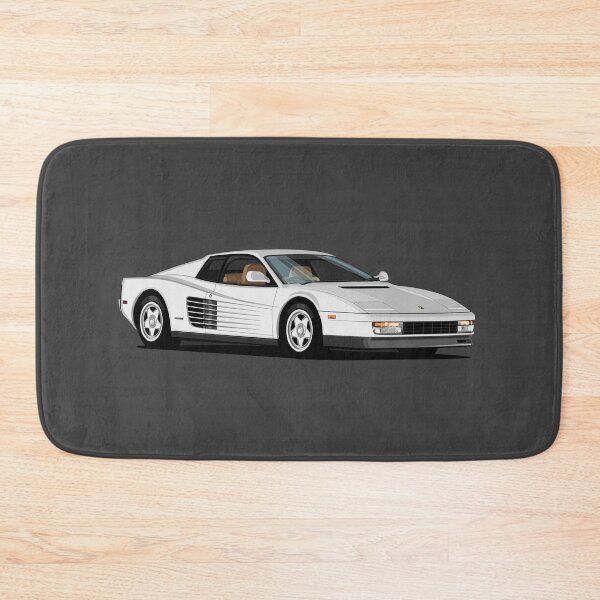 Item preview, Testarossa 80s Retrowave -classic- youngtimer white italian sportscar designed and sold by SketchNinja.