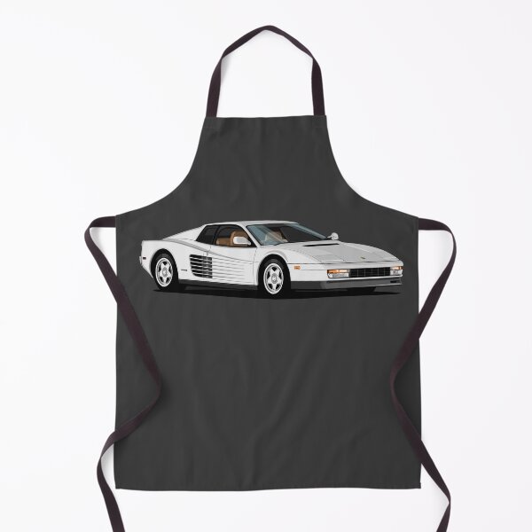 Item preview, Testarossa 80s Retrowave -classic- youngtimer white italian sportscar designed and sold by SketchNinja.