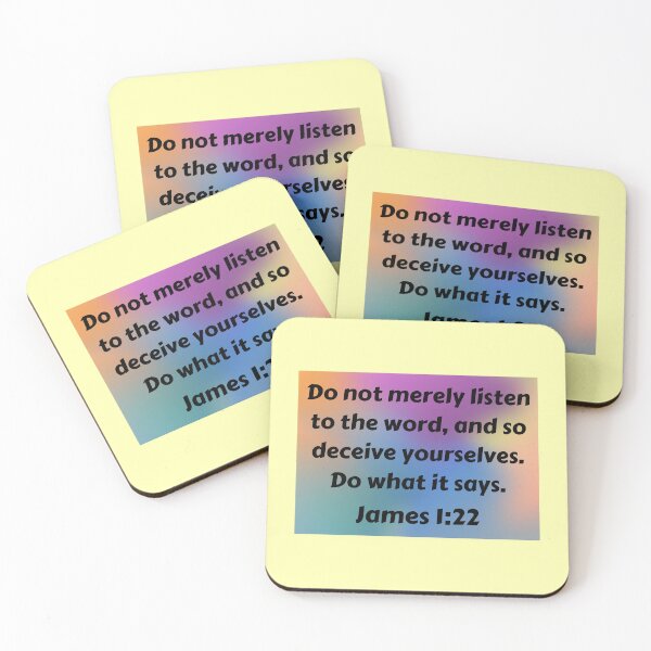 Item preview, Bible Verse James 1:22 designed and sold by Prayingwarrior.