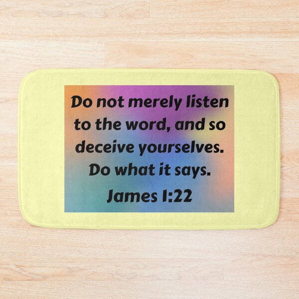Item preview, Bible Verse James 1:22 designed and sold by Prayingwarrior.