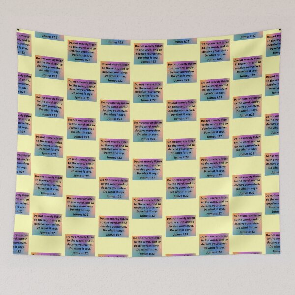 Item preview, Bible Verse James 1:22 designed and sold by Prayingwarrior.