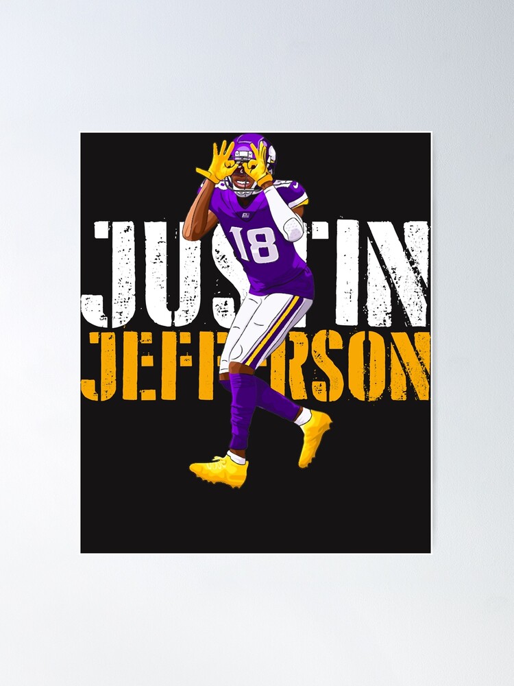 Justin Jefferson Cartoon WHT