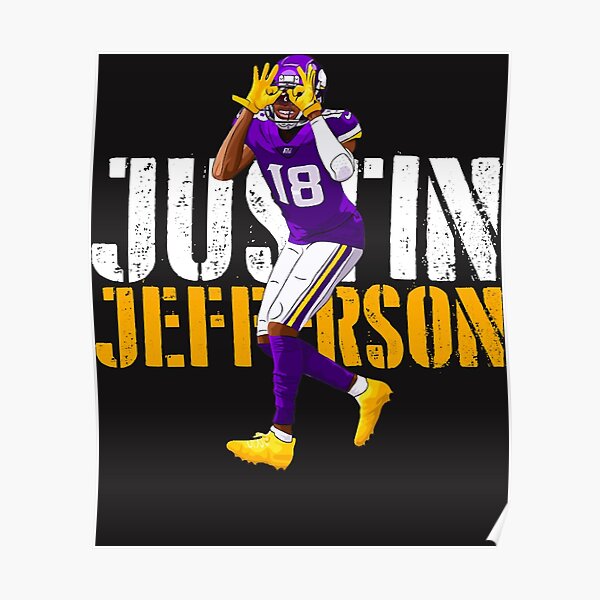 Justin Jefferson 18 posing Poster for Sale by kelseyspcartt