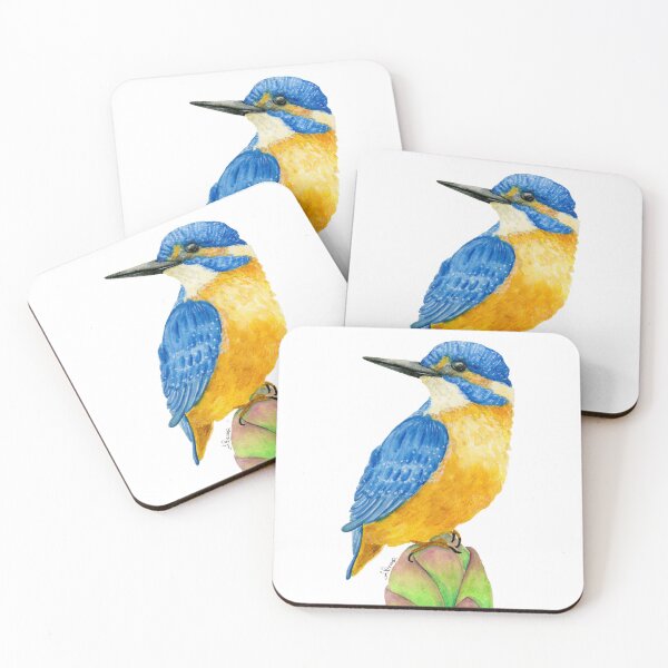 Item preview, Kingfisher on lotus designed and sold by PetitMartin.