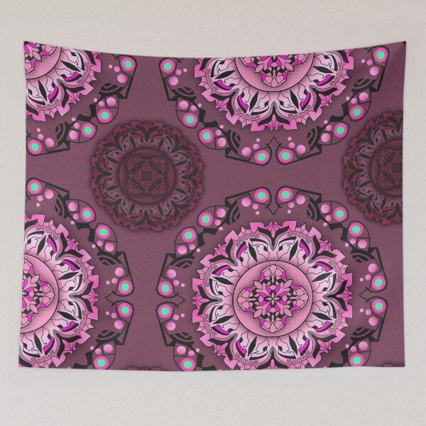 Item preview, The Pink Floral Mandala in Seamless Pattern designed and sold by MyMemoriesArts.