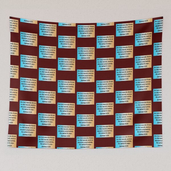 Item preview, Bible Verse James 1:22 designed and sold by Prayingwarrior.