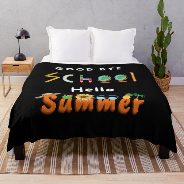 Item preview, Good Bye School Hello Summer - Funny and cute T-Shirts Quotes designed and sold by Designspot2020.