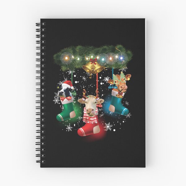 Item preview, Cow In Socks Funny Cow Reindeer Hat Santa Christmas Lights designed and sold by reginaturner.
