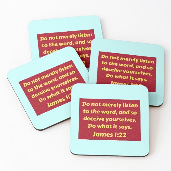Item preview, Bible Verse James 1:22 designed and sold by Prayingwarrior.
