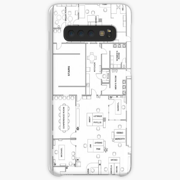 The Office Floor Plan Samsung Galaxy Snap Case