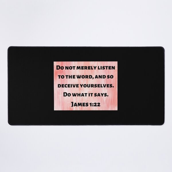 Item preview, Bible Verse James 1:22 designed and sold by Prayingwarrior.