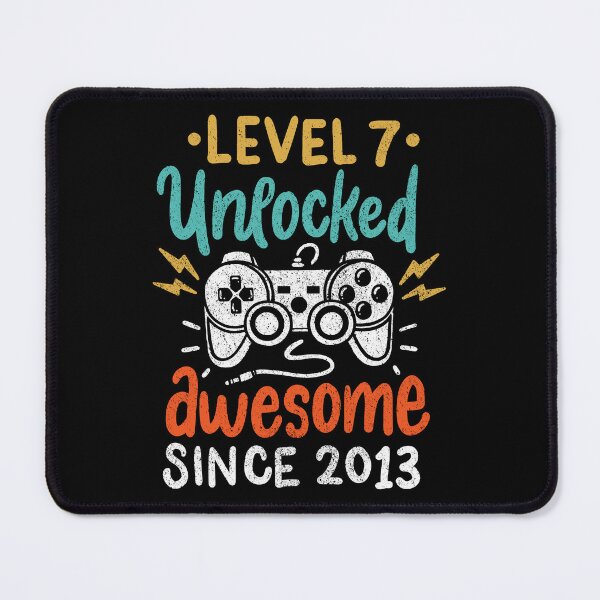 Item preview, Level 7 Unlocked Awesome Since 2013 Birthday Age designed and sold by haselshirt.
