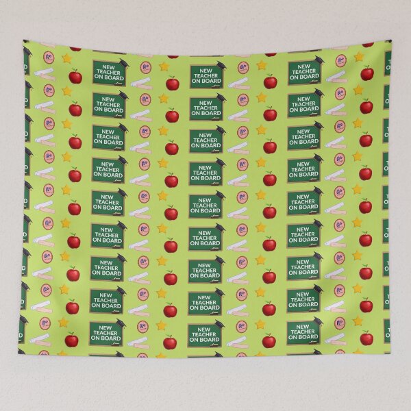Item preview, NEW TEACHER ON BOARD BUMPER designed and sold by DiscoVibes.