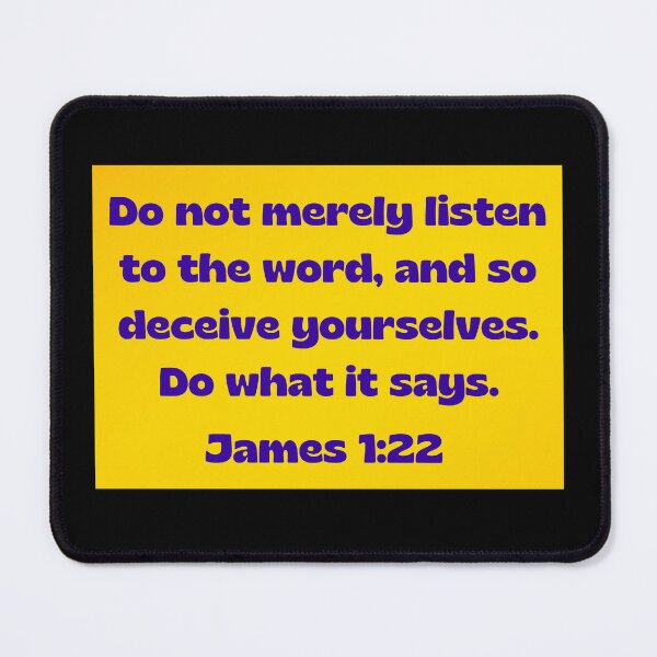 Item preview, Bible Verse James 1:22 designed and sold by Prayingwarrior.