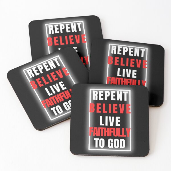 Item preview, Repent Believe Live Faithfully to God Sticker designed and sold by NonPCTruths.