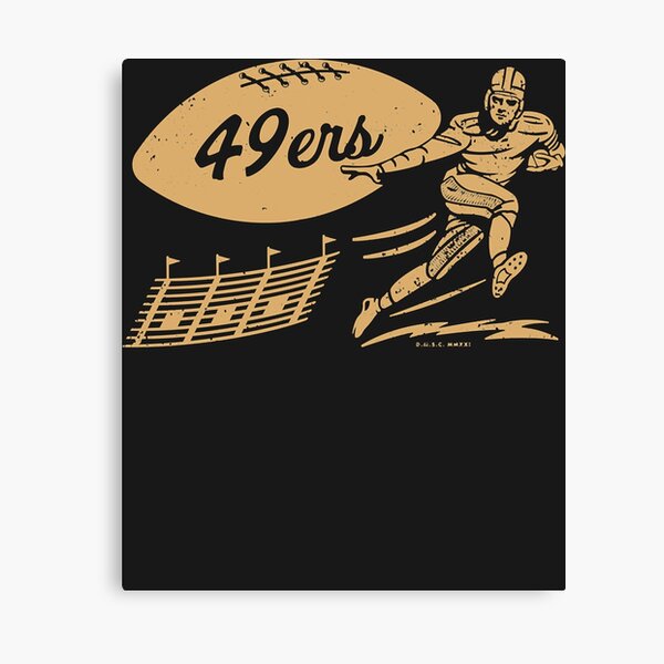 San Francisco 49ers Vintage Logo Canvas Print