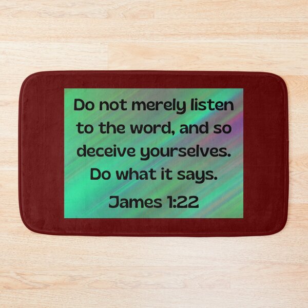 Item preview, Bible Verse James 1:22 designed and sold by Prayingwarrior.