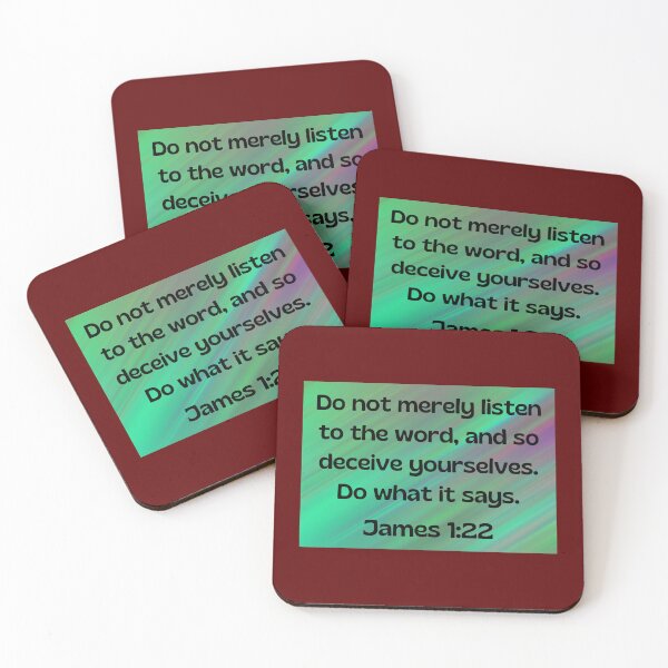 Item preview, Bible Verse James 1:22 designed and sold by Prayingwarrior.
