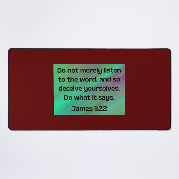 Item preview, Bible Verse James 1:22 designed and sold by Prayingwarrior.