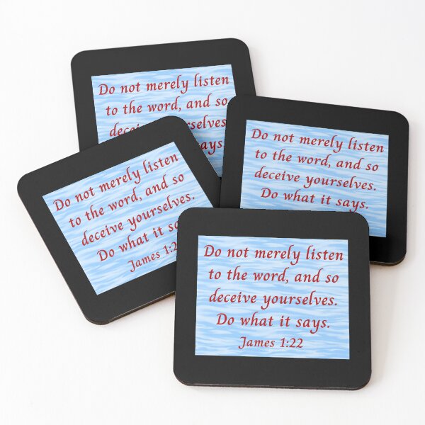 Item preview, Bible Verse James 1:22 designed and sold by Prayingwarrior.