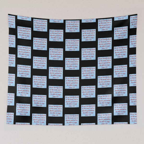 Item preview, Bible Verse James 1:22 designed and sold by Prayingwarrior.