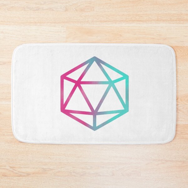 Item preview, Pink and Cyan Fade D20 designed and sold by Dead1bird.