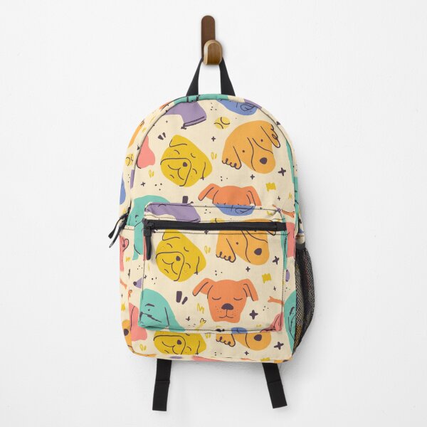 Item preview, Colourful dog faces pattern - cute gift designed and sold by Paperfly Studio.