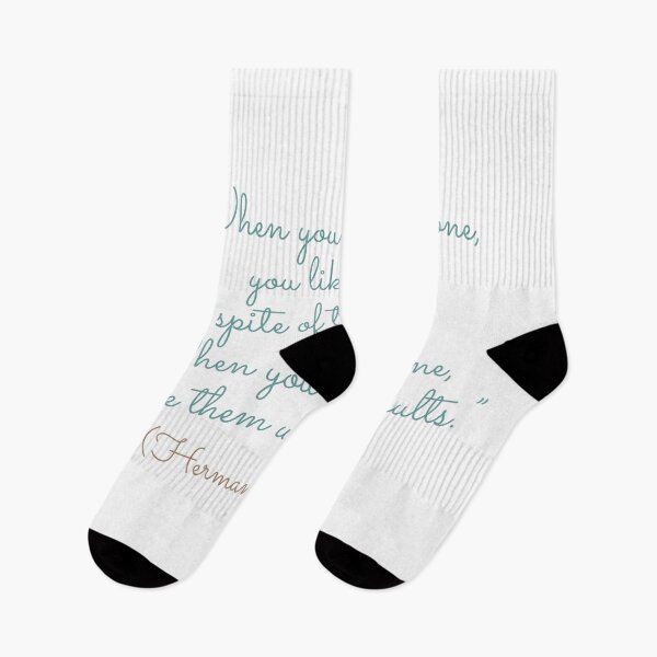 Item preview, “When you like someone, you like them in spite of their faults. When you love someone, you love them with their faults." ― Hermann Hesse on love. designed and sold by Boogosh.