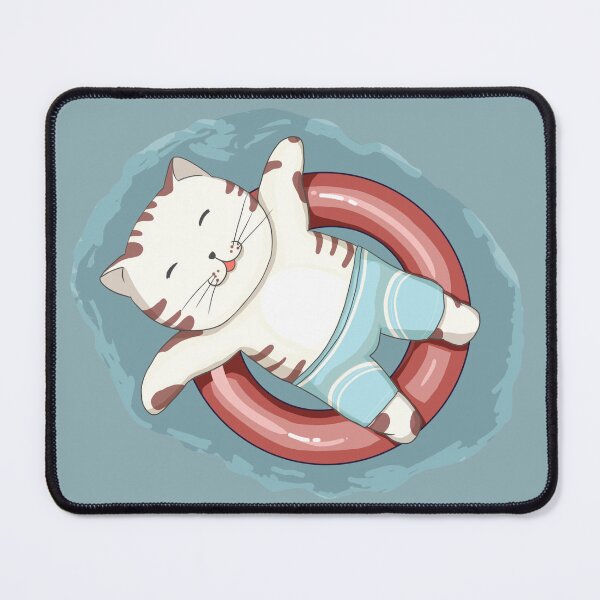 Item preview, Funny and Cute Swimming Pool Cat designed and sold by GraphismCats.