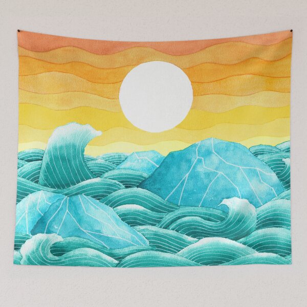 Item preview, Flowing glaciers designed and sold by symmetreeart.