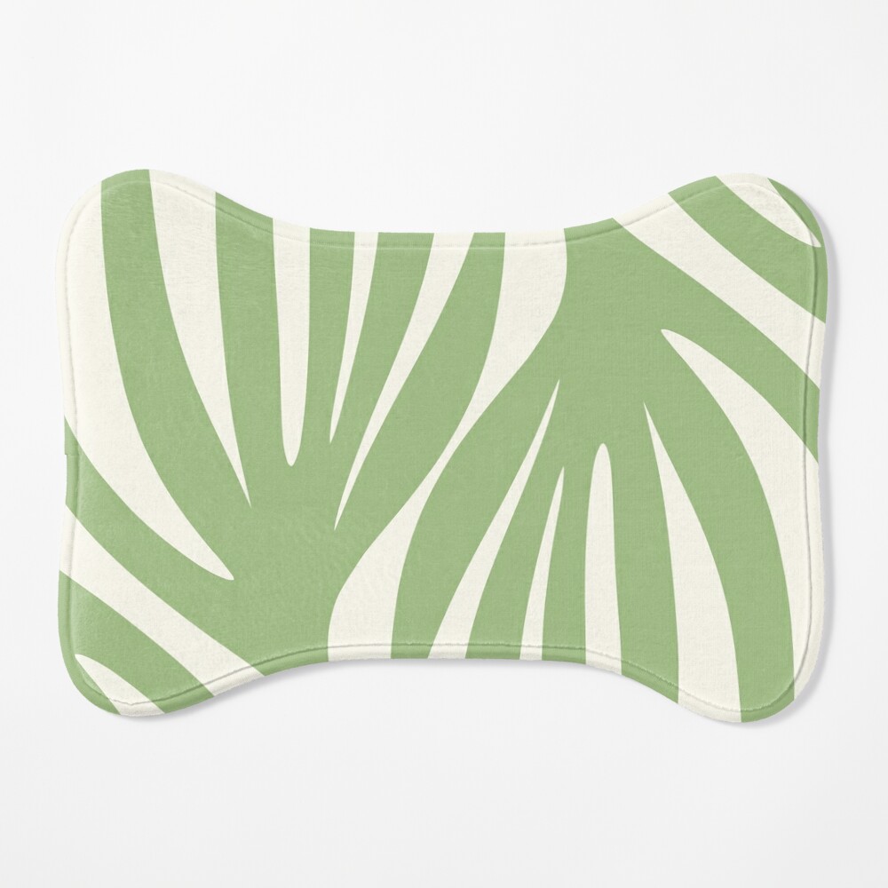 Maldives Minimalist Botanical Abstract in Forest Green and White Wrapping  Paper by Kierkegaard Design Studio