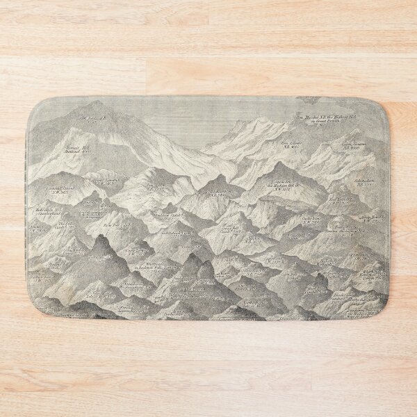 Item preview, Vintage Map of Hills and Mountains in Great Britain, 1837 designed and sold by VintageArchive.