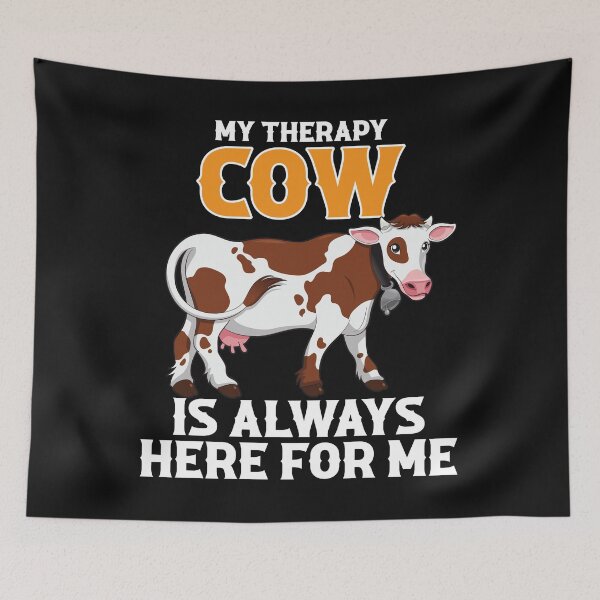 Item preview, my therapy cow is always here for me designed and sold by reginaturner.
