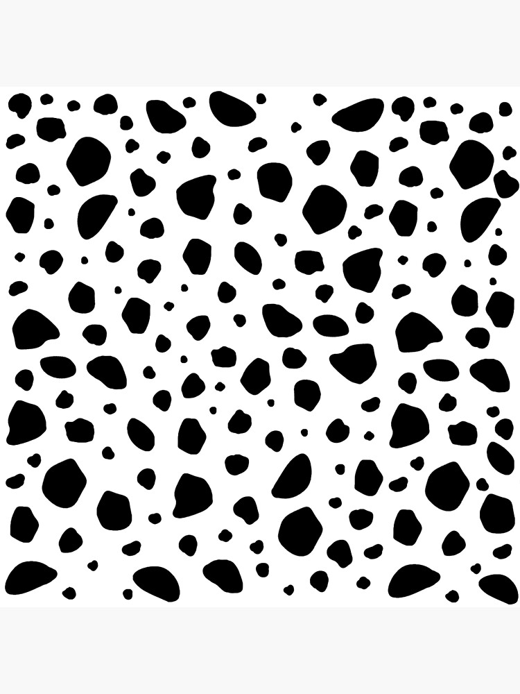 Dalmatian Dog or Cow White With Black Spots Pattern All-over Print Costume  Lightweight Unisex T-shirt Dalmatian Halloween Costume Shirt 
