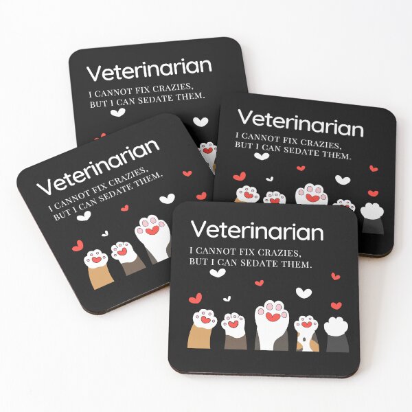 Item preview, Funny vet quote - I cannot fix crazies but I can sedate them. designed and sold by Jaruart.