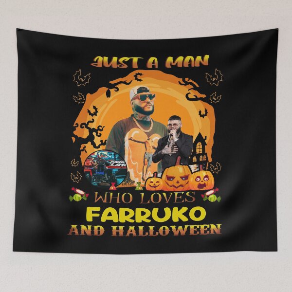 Item preview, Just A Man Who Loves Farrukoo And Halloween designed and sold by Leigh-AnnBailey.
