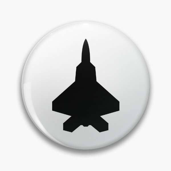 Artikelvorschau, Schlichter minimalistischer Düsenjäger F22 schlicht schwarz entworfen und verkauft von avionbubble.
